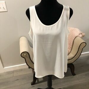 Express Tank Blouse with Slit Back Size M